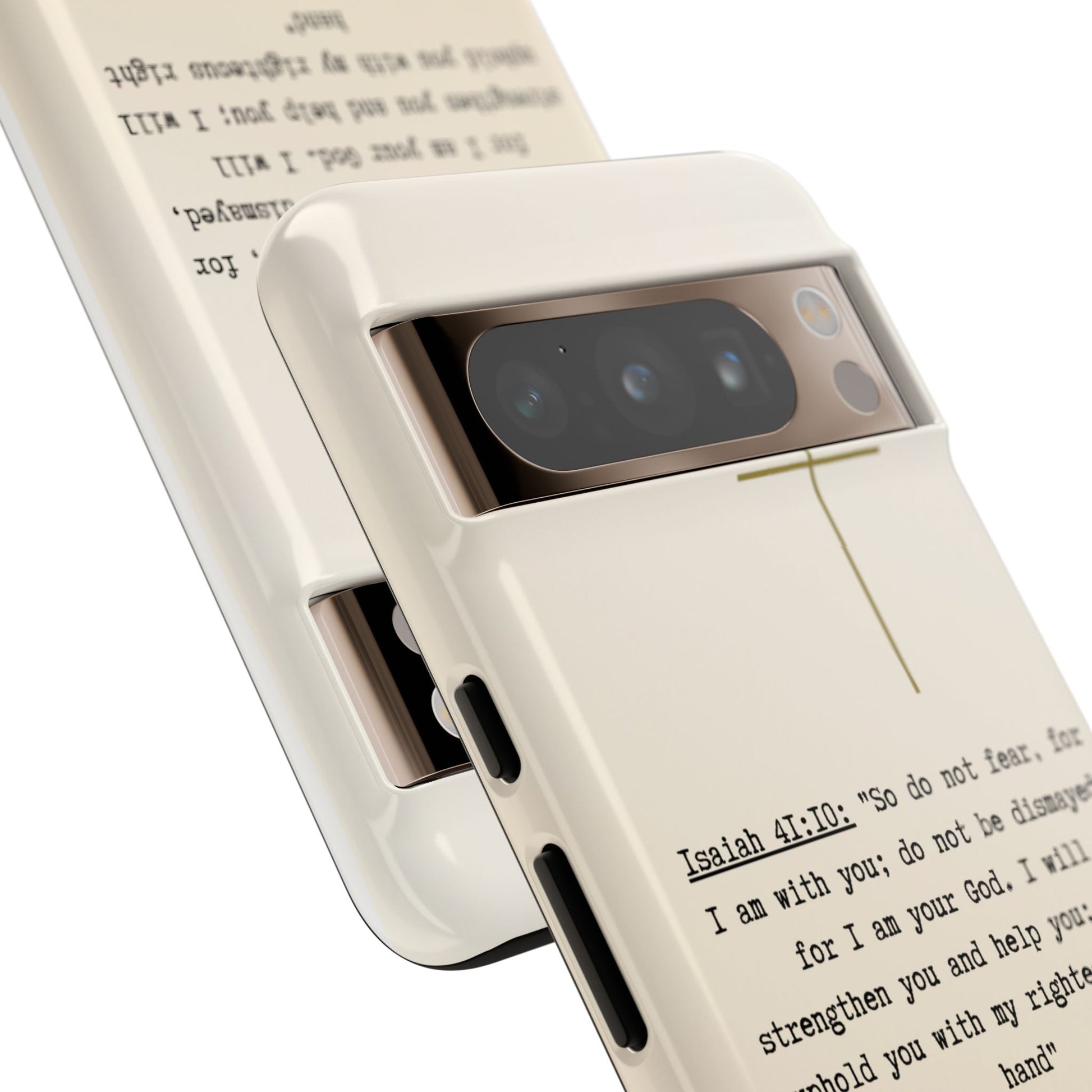 Christian Cross Phone Case with Isaiah 41:10 —The Original, Inspirational Protective iPhone Cover