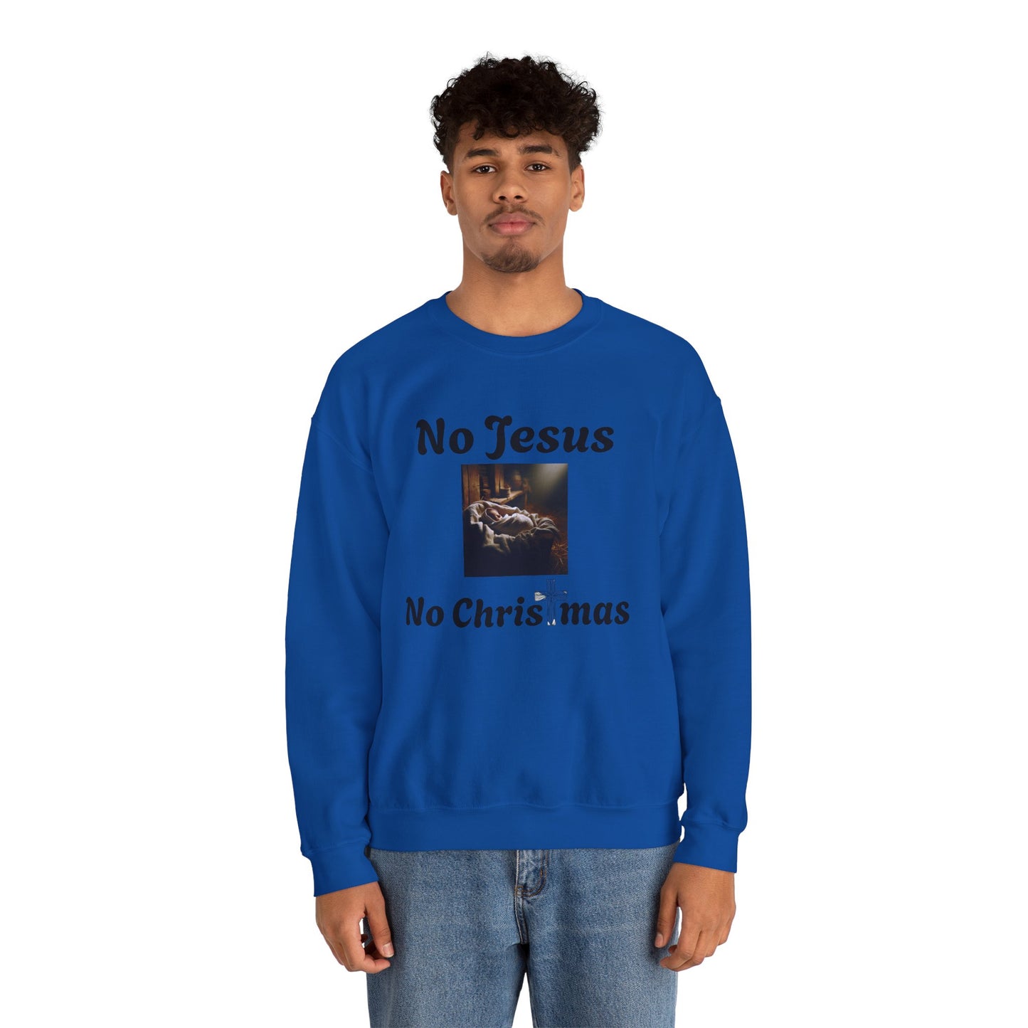 No Jesus No Christmas Crewneck Sweatshirt