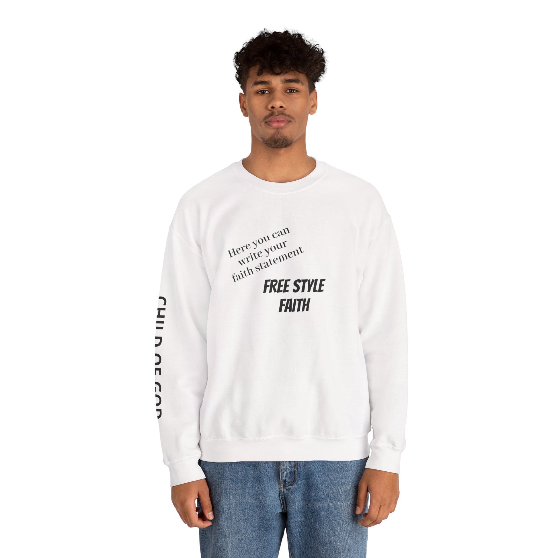 FREE STYLE FAITH Custom kristen Sweatshirt – The Original – faithwear – streetwear with purpose