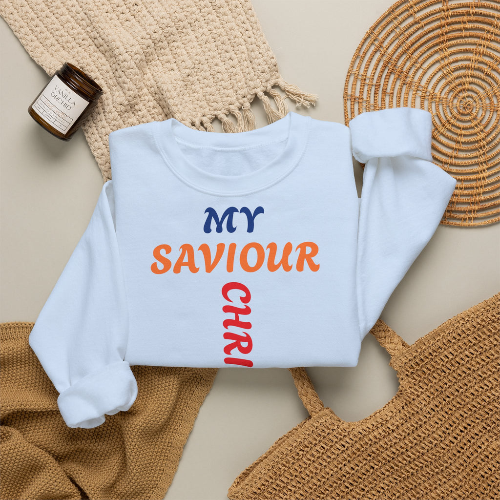 Mutige Worte: Mein Erlöser Christus – Christliches Unisex-Sweatshirt | Das Original, Faithwear