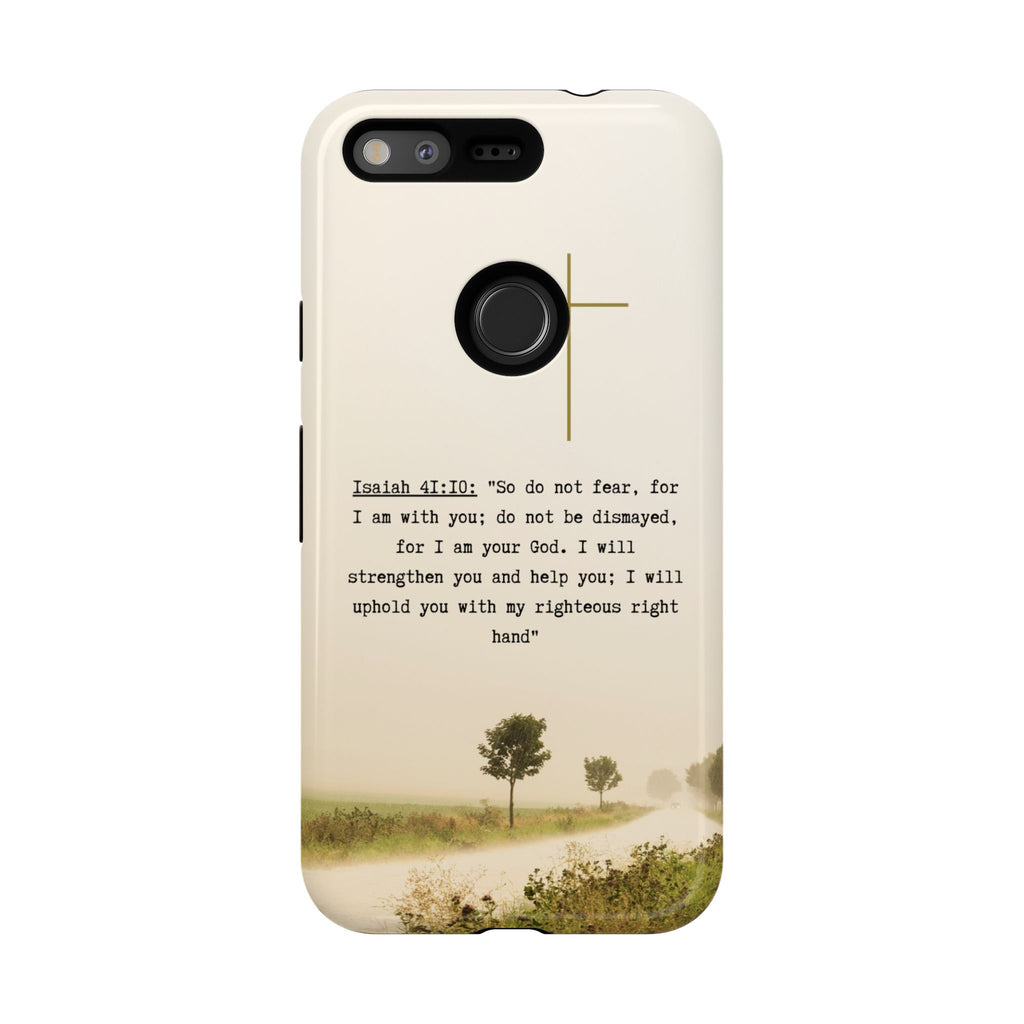 Christian Cross Phone Case with Isaiah 41:10 —The Original, Inspirational Protective iPhone Cover