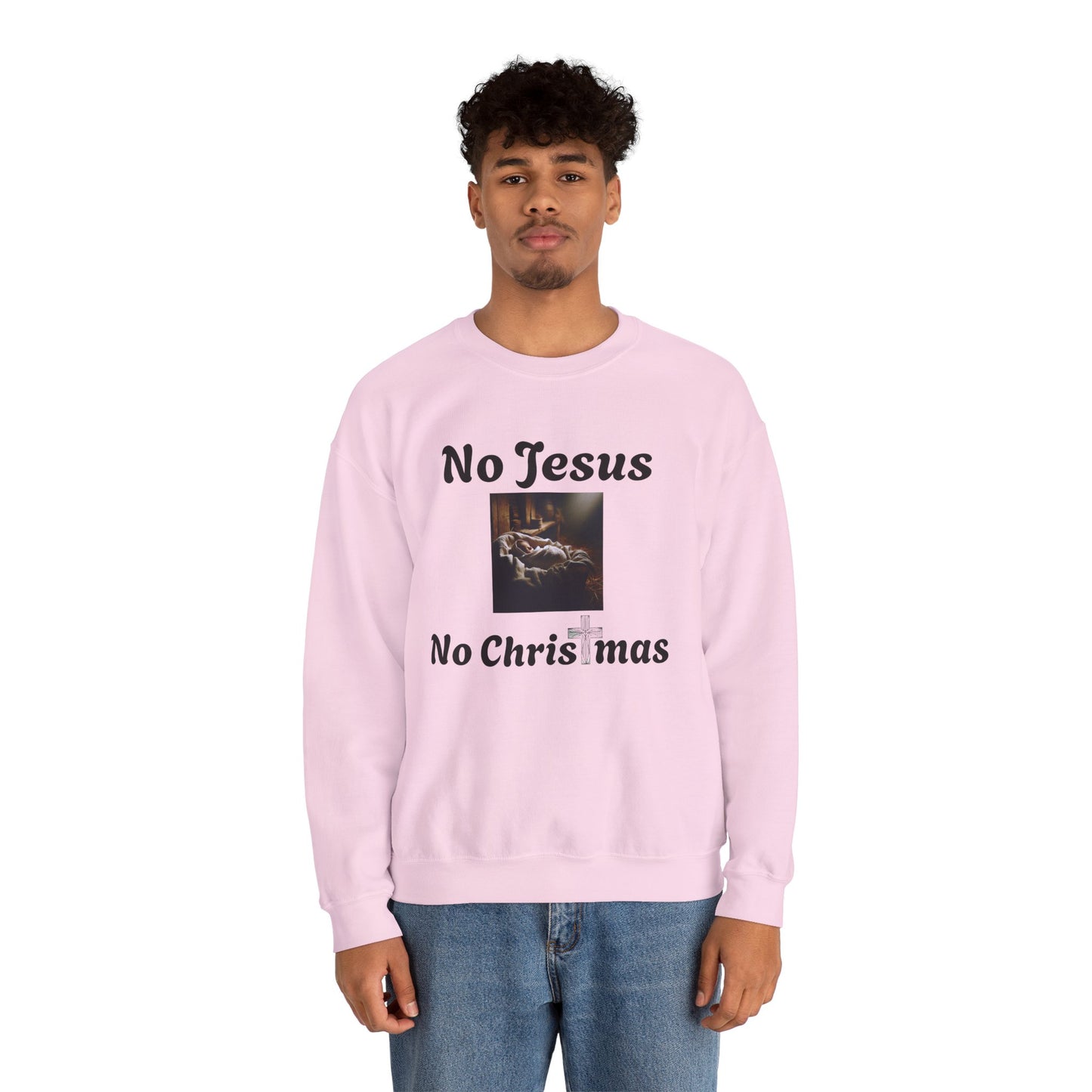 No Jesus No Christmas Crewneck Sweatshirt