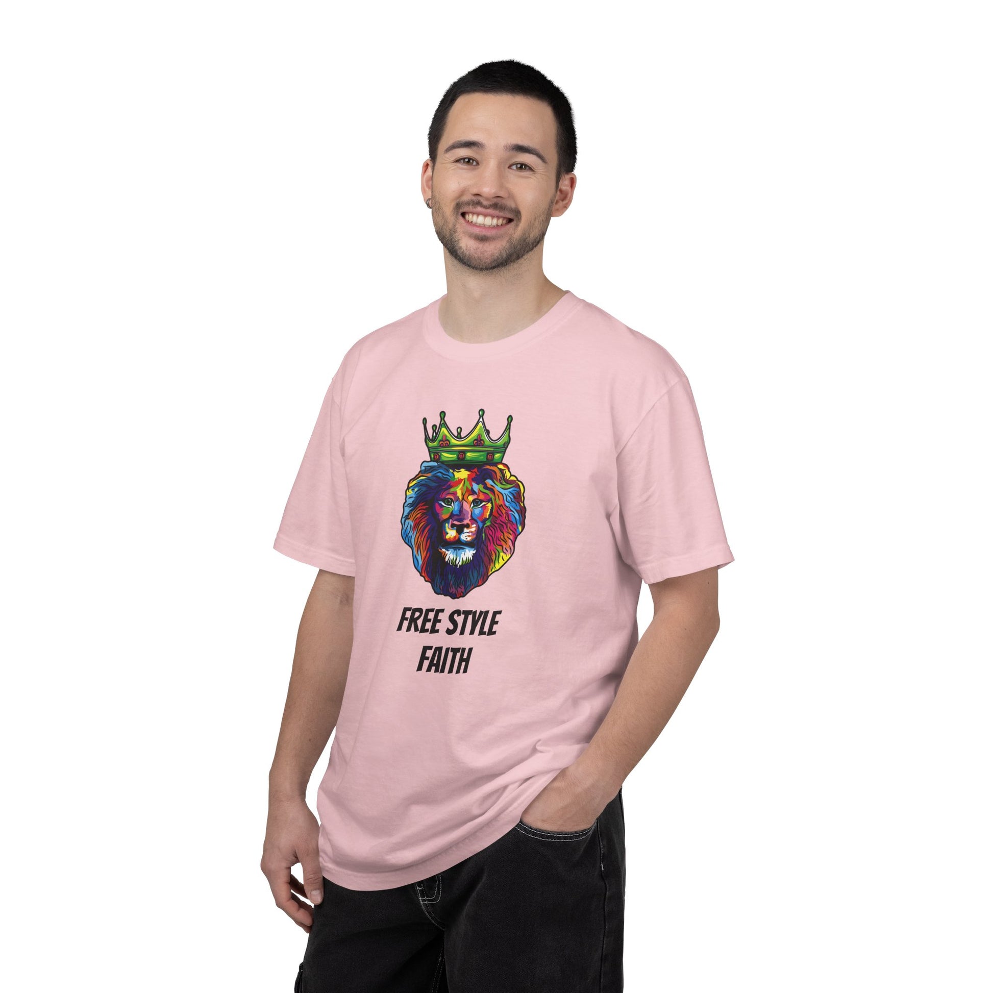 COLOR LION T-Shirt — "Free Style Faith" Colorful Tee - The Original