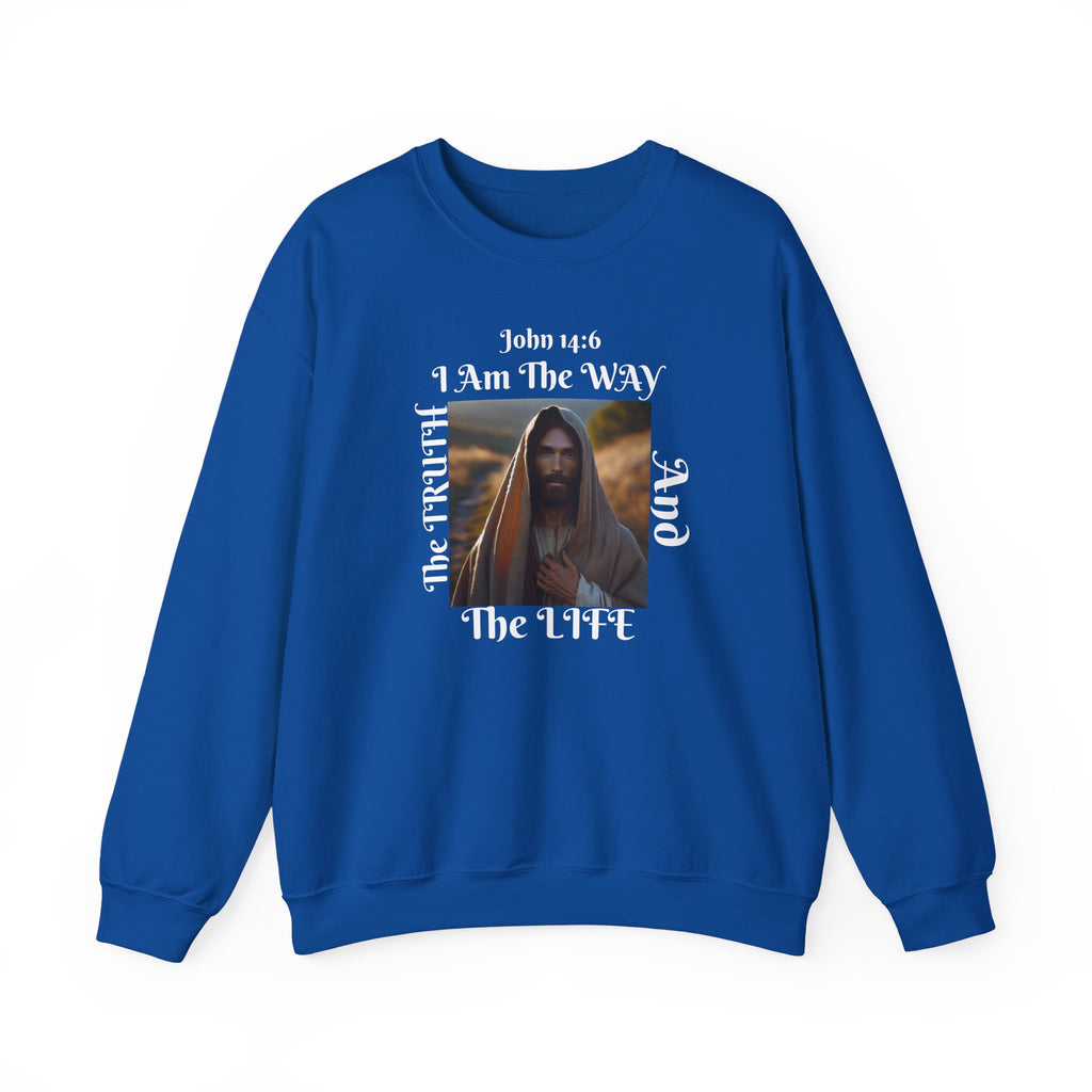 Sudadera con cuello redondo cristiana nacida de nuevo - Unisex The way