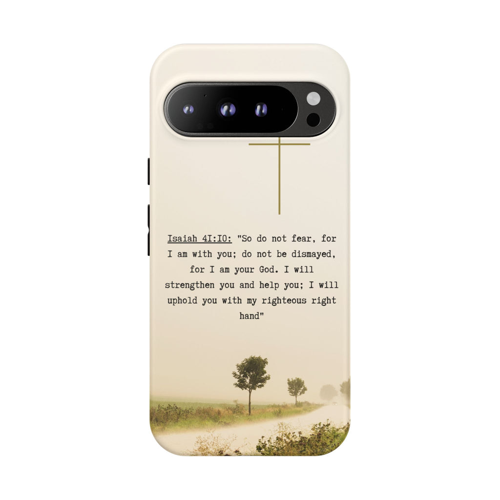 Christian Cross Phone Case with Isaiah 41:10 —The Original, Inspirational Protective iPhone Cover