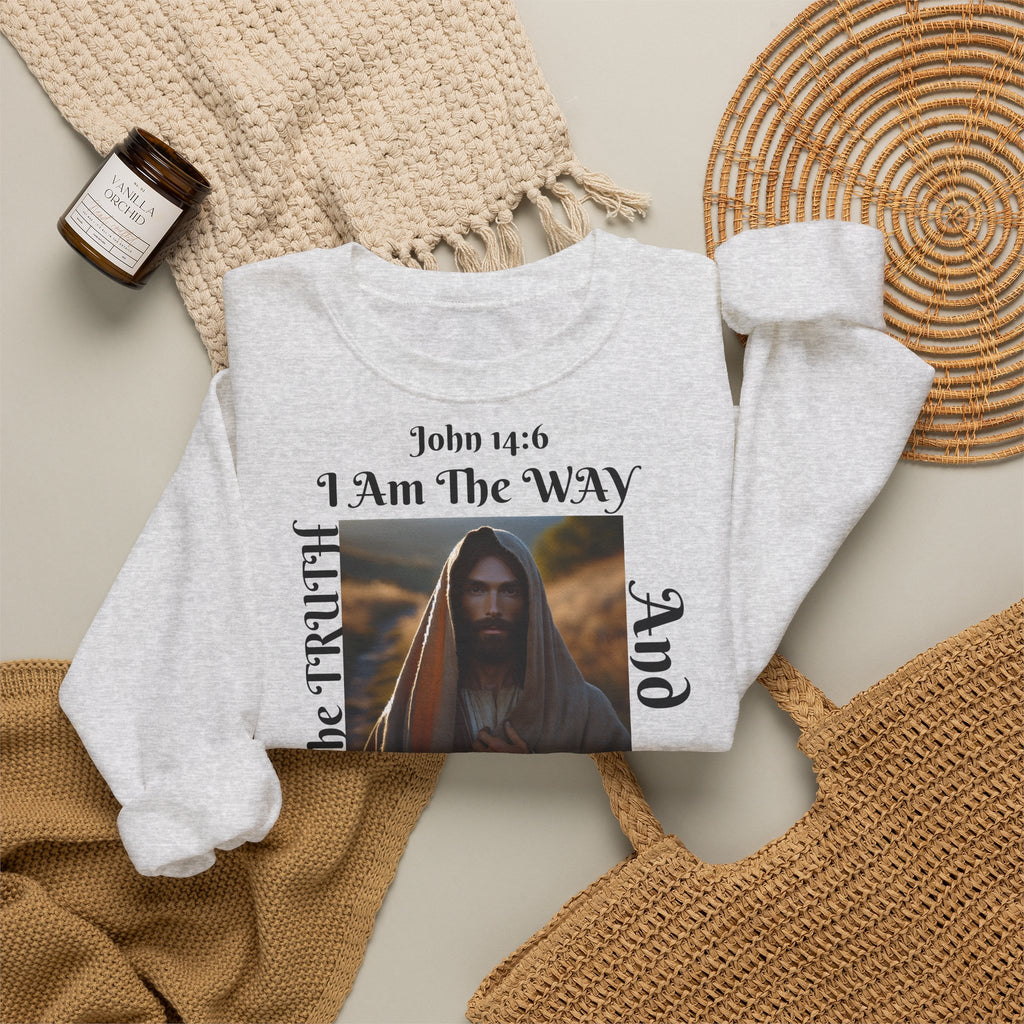 BOLD LINES: The Way Unisex Sweatshirt | The Original - faithwear - streetwear with purpose