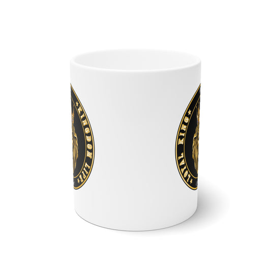 LOYAL KING White Ceramic Mug, 11oz and 15oz