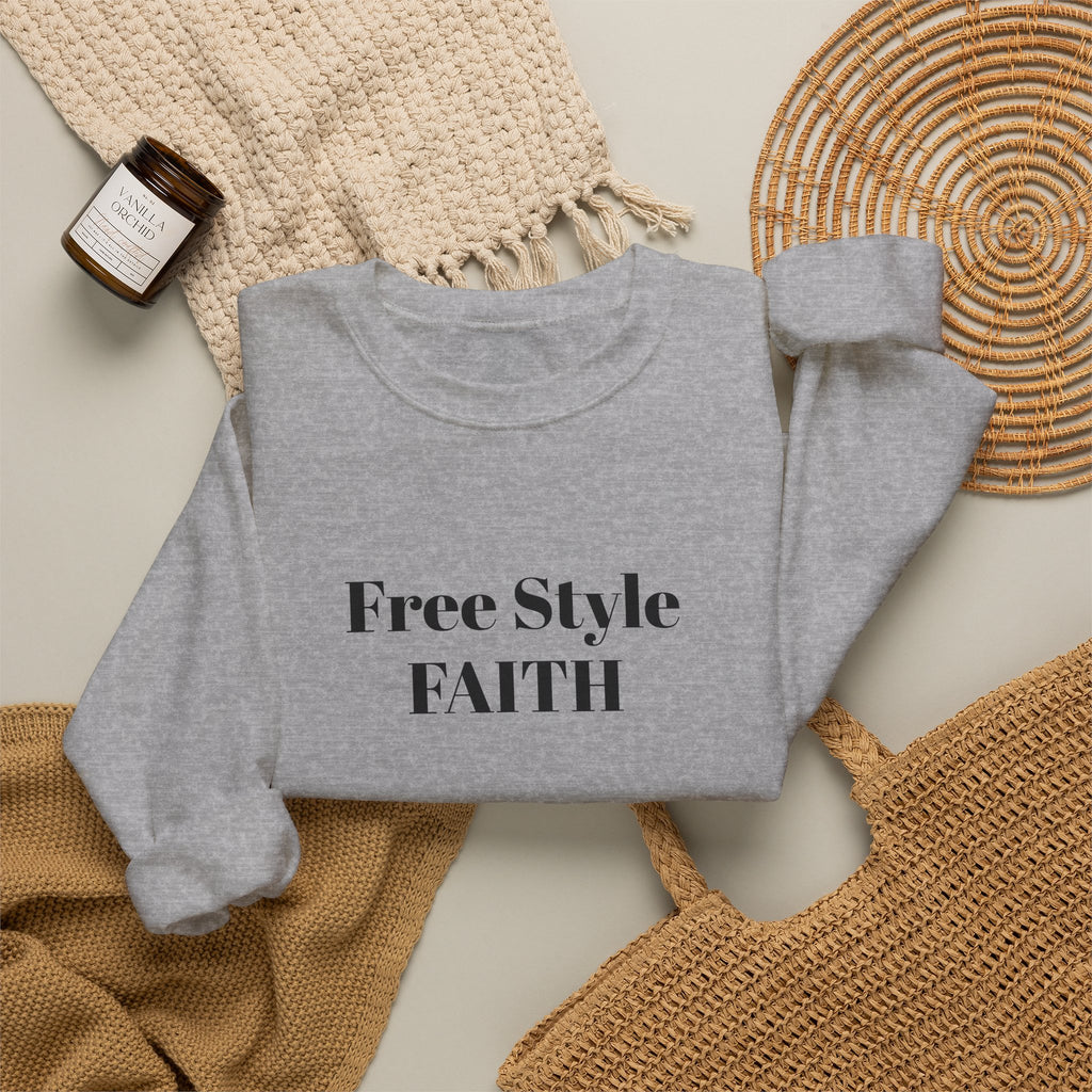 FREE STYLE FAITH Custom Kristen Sweatshirt – The Original – faithwear – streetwear with purpose