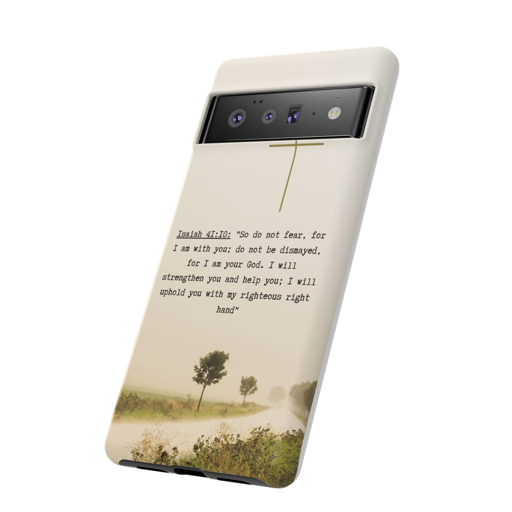 Christian Cross Phone Case with Isaiah 41:10 —The Original, Inspirational Protective iPhone Cover