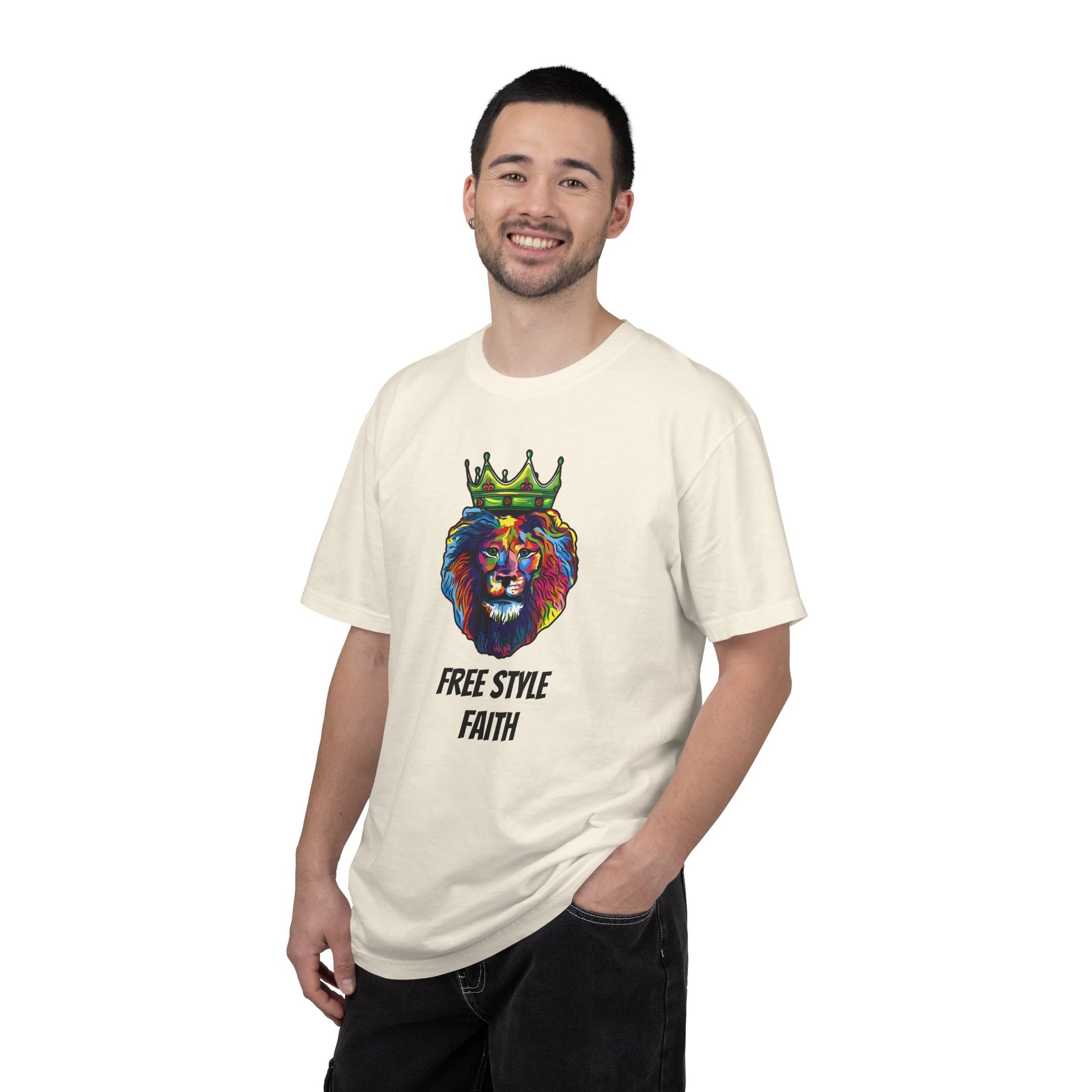 COLOR LION T-Shirt — "Free Style Faith" Colorful Tee - The Original