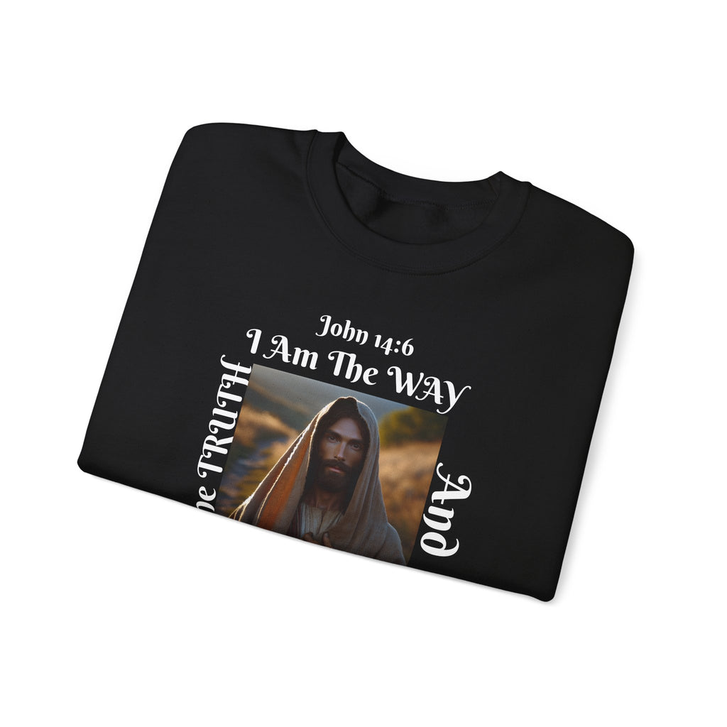 Sudadera con cuello redondo cristiana nacida de nuevo - Unisex The way