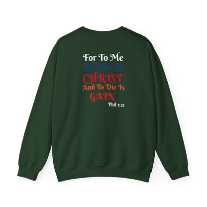 Born Again Christian Crewneck Sweatshirt - Unisex