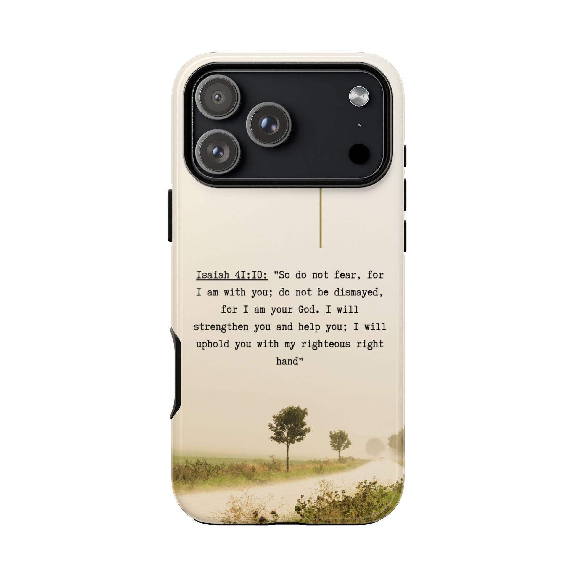Christian Cross Phone Case with Isaiah 41:10 —The Original, Inspirational Protective iPhone Cover