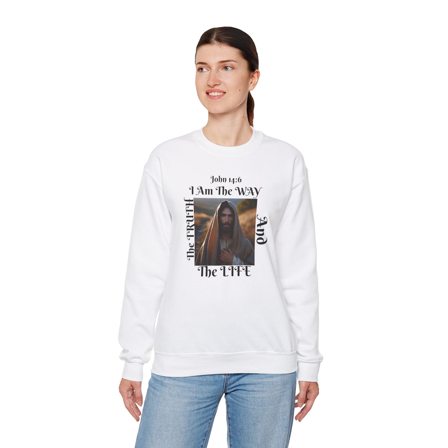 Born Again Christian Crewneck Sweatshirt - Unisex The way