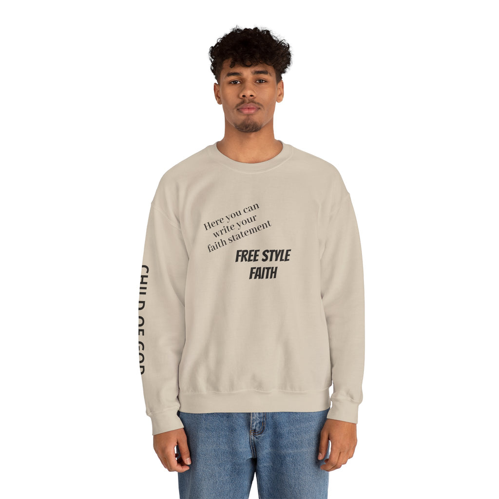 FREE STYLE FAITH Custom Christian Sweatshirt – The Original – faithwear – streetwear with purpose
