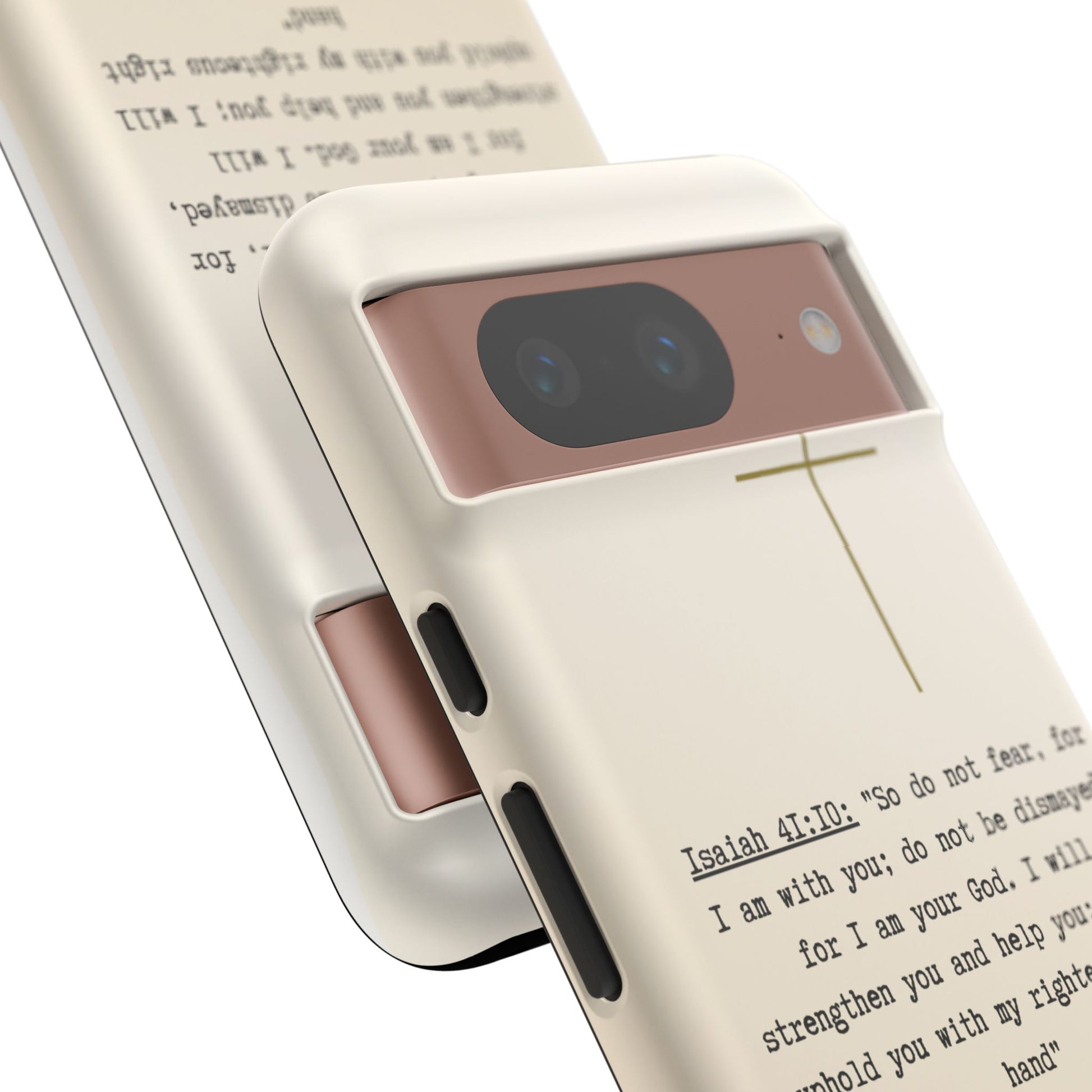 Christian Cross Phone Case with Isaiah 41:10 —The Original, Inspirational Protective iPhone Cover