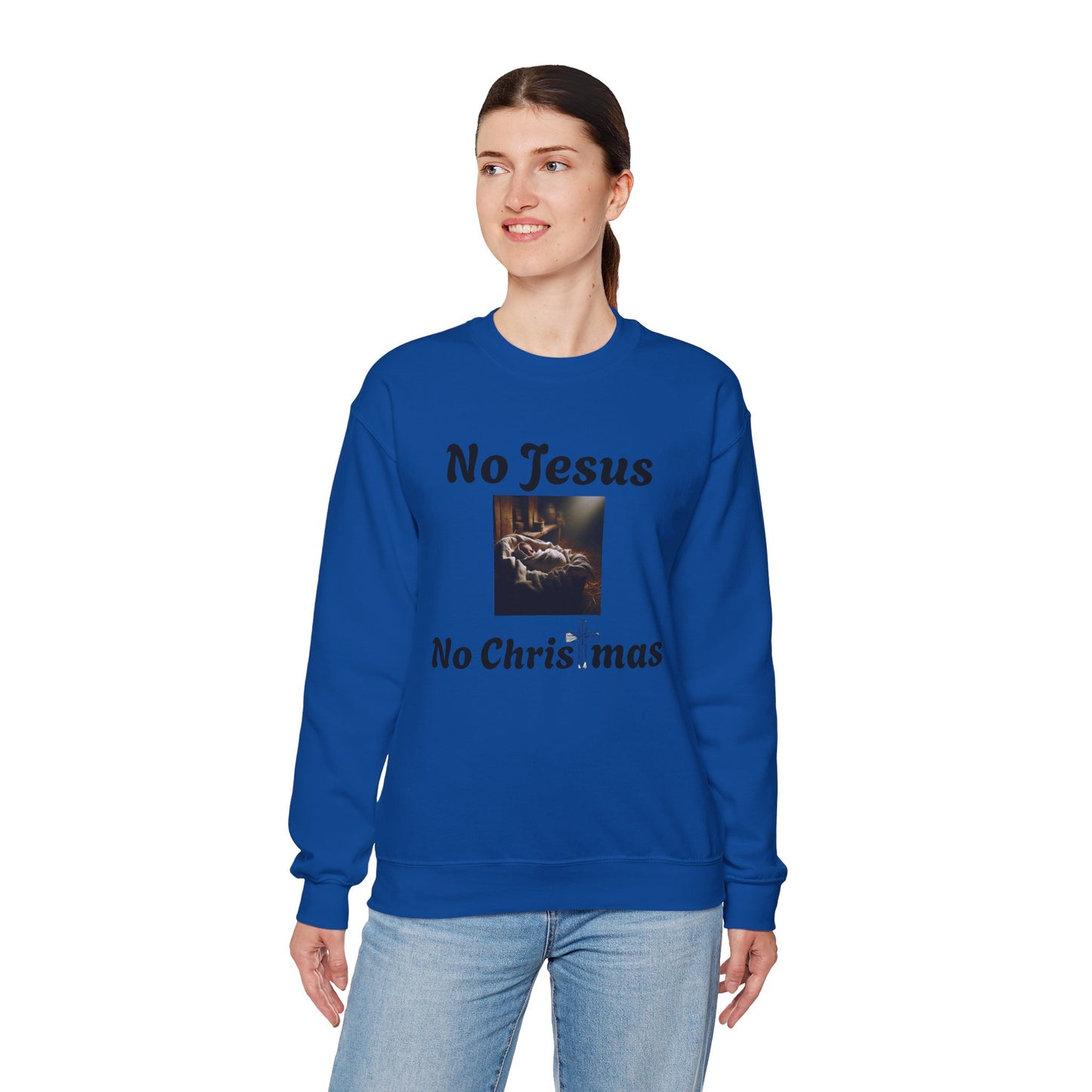 No Jesus No Christmas Crewneck Sweatshirt