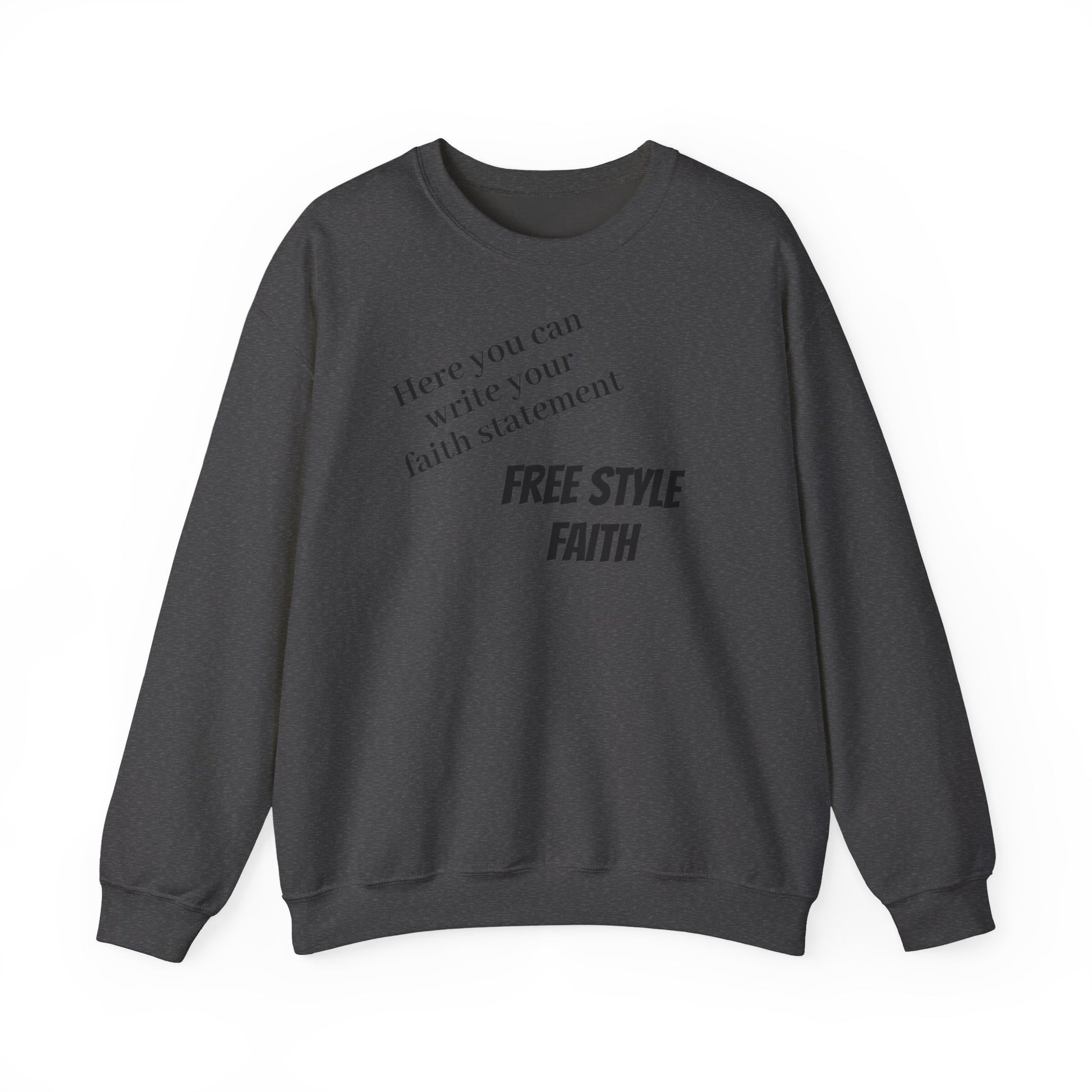 FREE STYLE FAITH Custom kristen Sweatshirt – The Original – faithwear – streetwear with purpose