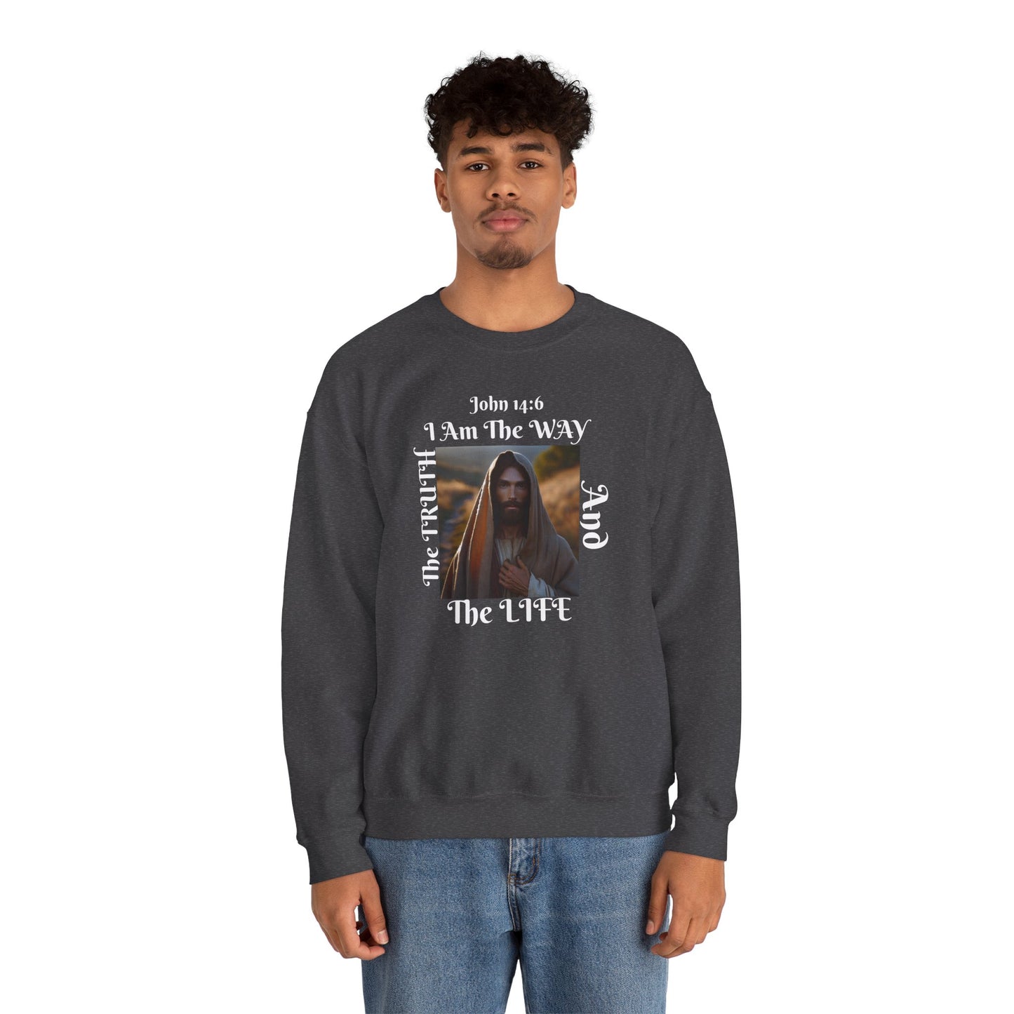 Born Again Christian Crewneck Sweatshirt - Unisex The way