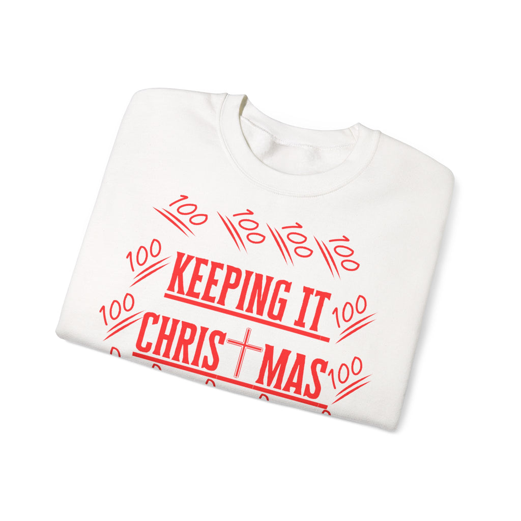Sudadera navideña con texto rojo | Sudadera cristiana unisex | La original - faithwear