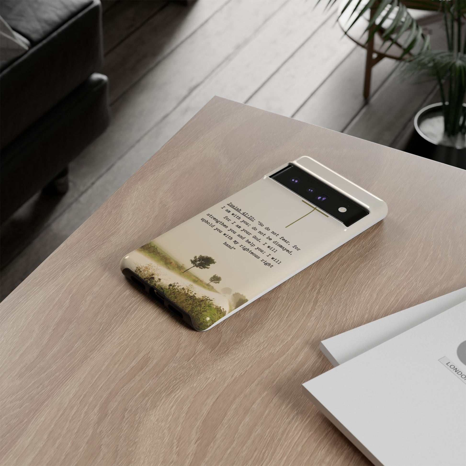 Christian Cross Phone Case with Isaiah 41:10 —The Original, Inspirational Protective iPhone Cover