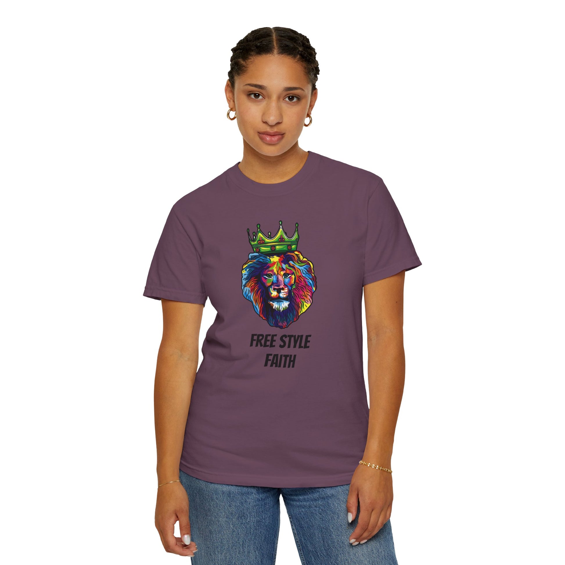 COLOR LION T-Shirt — "Free Style Faith" Colorful Tee - The Original