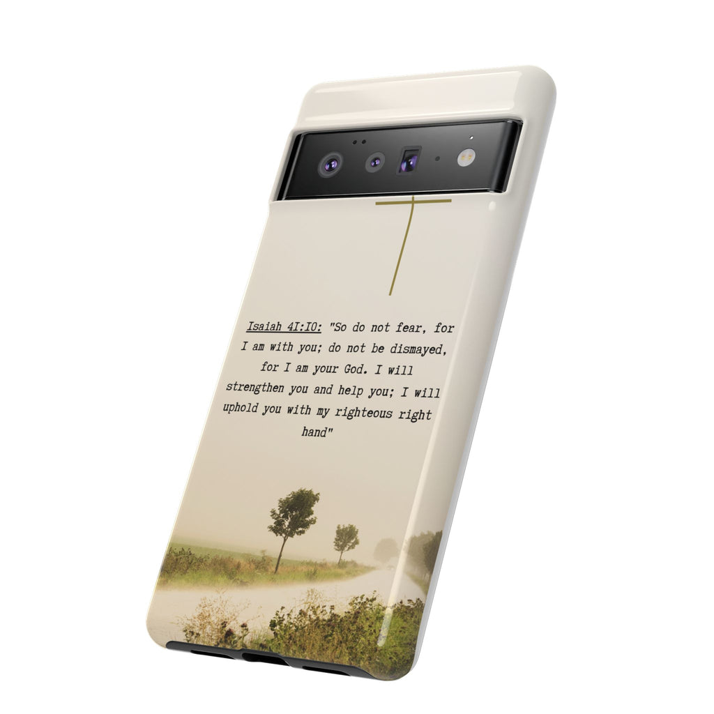 Christian Cross Phone Case with Isaiah 41:10 —The Original, Inspirational Protective iPhone Cover