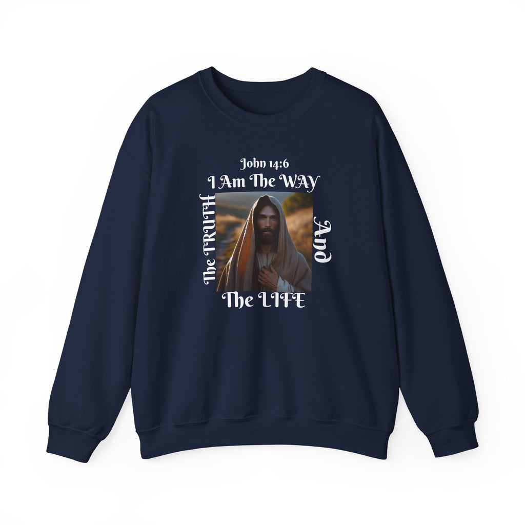 Sudadera con cuello redondo cristiana nacida de nuevo - Unisex The way