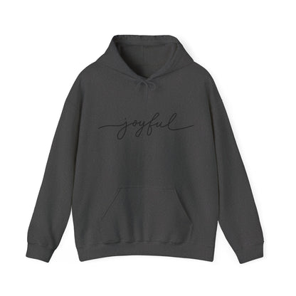 Joyful Hooded Sweatshirt - Comfy Casual Wear for Everyday Happiness