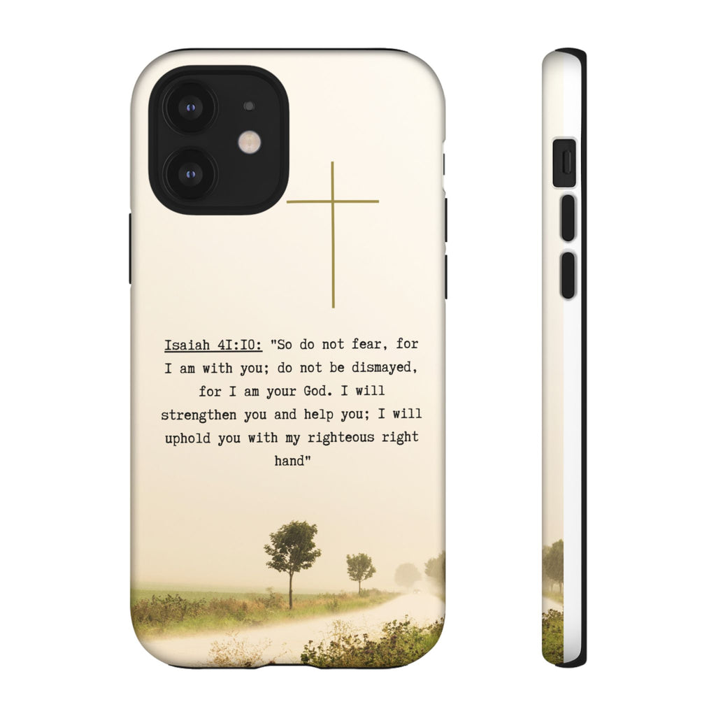 Christian Cross Phone Case with Isaiah 41:10 —The Original, Inspirational Protective iPhone Cover