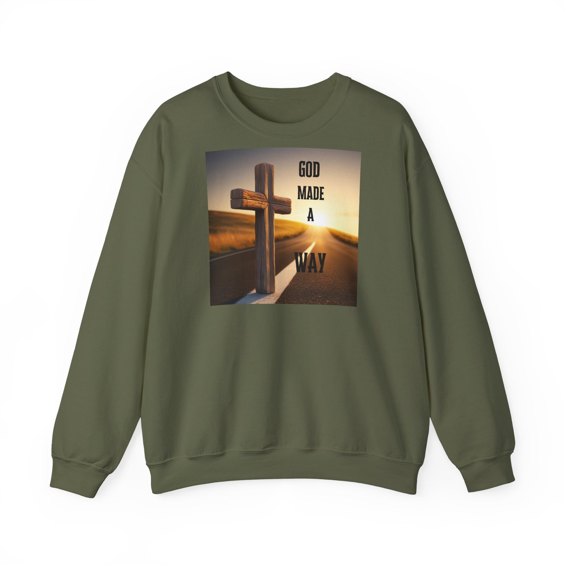 LÍNEAS ATREVIDAS – Sudadera cristiana unisex de cuello redondo | La original: ropa de fe con propósito
