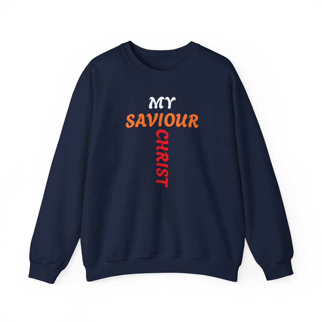 Sudadera con cuello redondo cristiana nacida de nuevo - Unisex CROSS