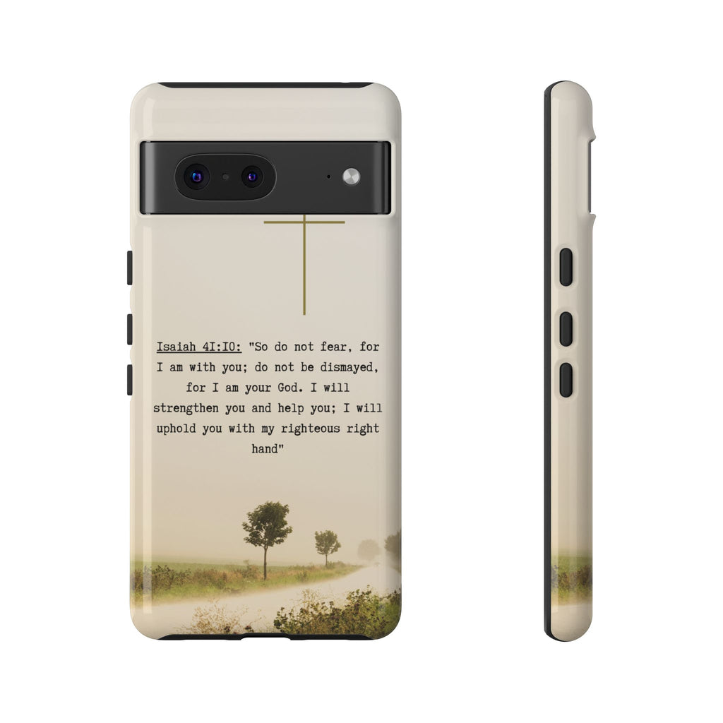 Christian Cross Phone Case with Isaiah 41:10 —The Original, Inspirational Protective iPhone Cover