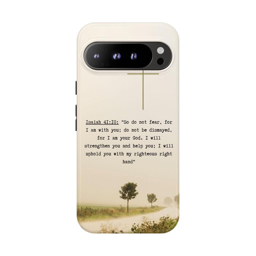 Christian Cross Phone Case with Isaiah 41:10 —The Original, Inspirational Protective iPhone Cover