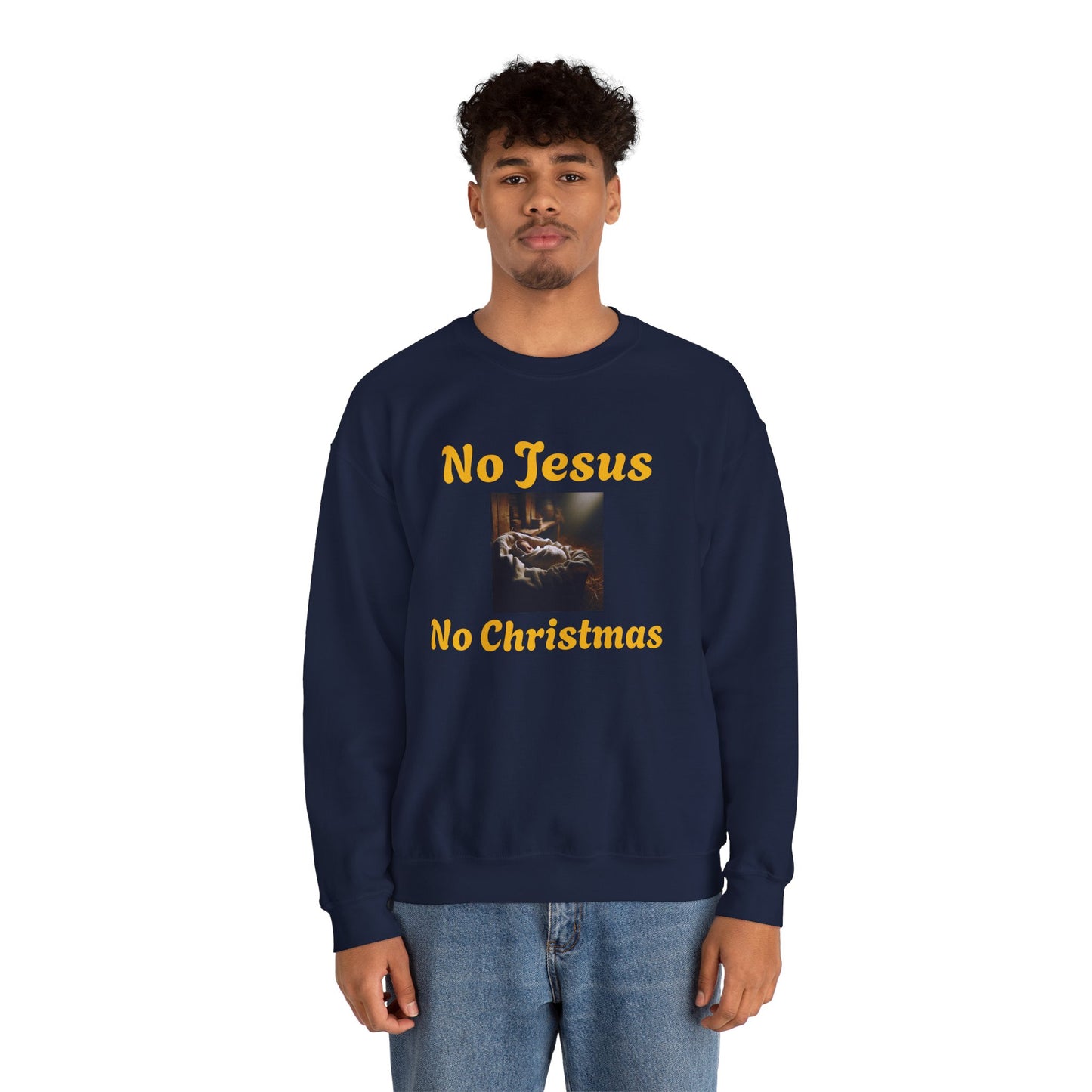 No Jesus No Christmas Crewneck Sweatshirt