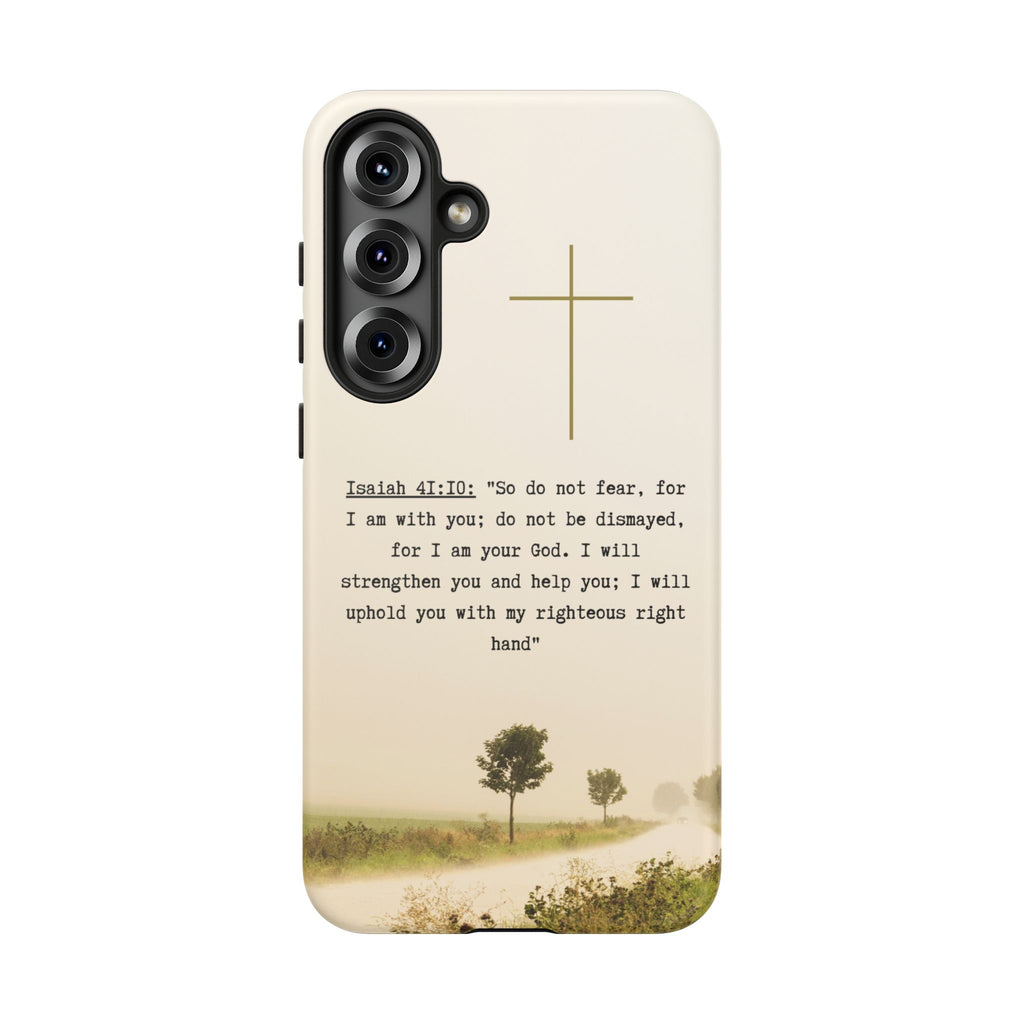 Christian Cross Phone Case with Isaiah 41:10 —The Original, Inspirational Protective iPhone Cover