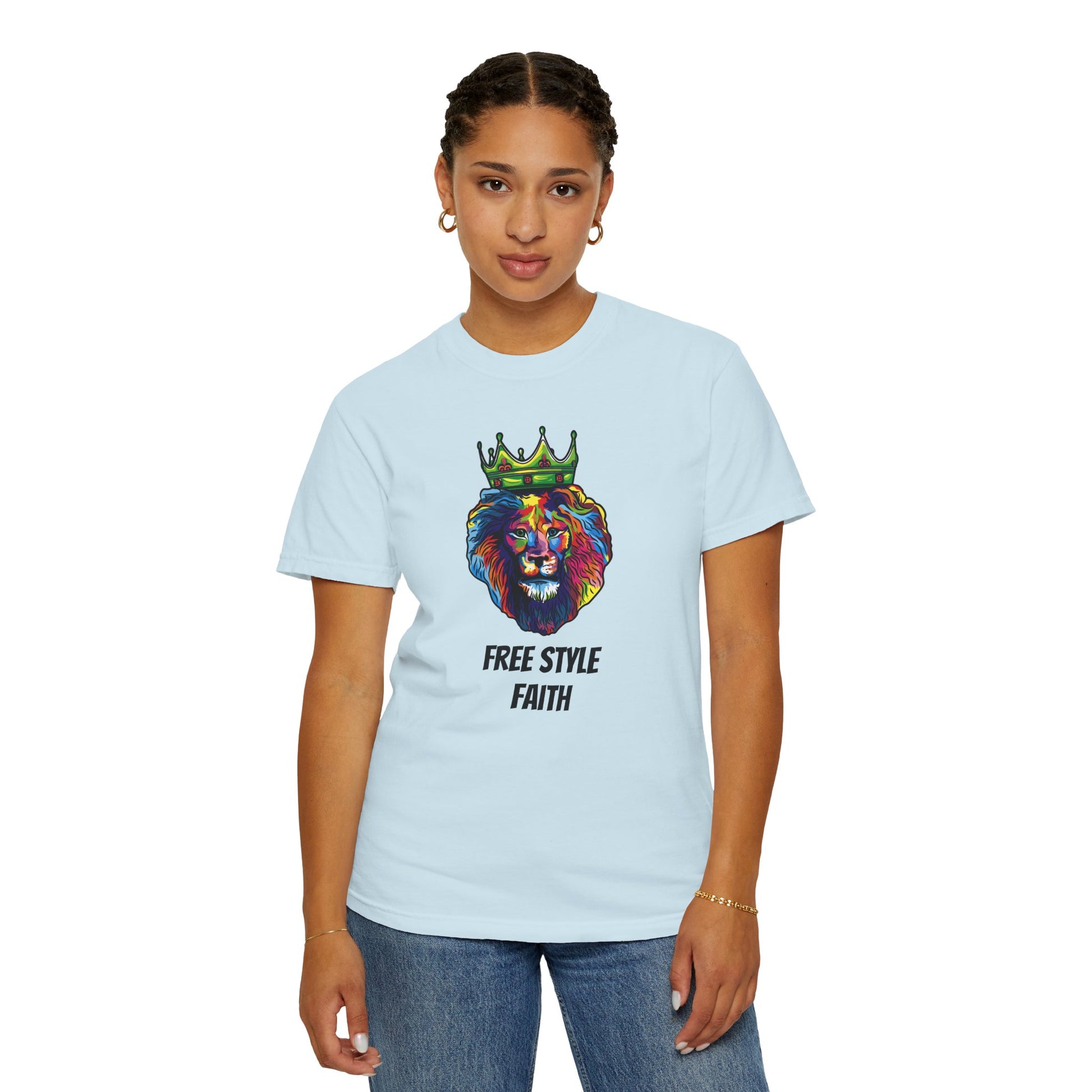 COLOR LION T-Shirt — "Free Style Faith" Colorful Tee - The Original