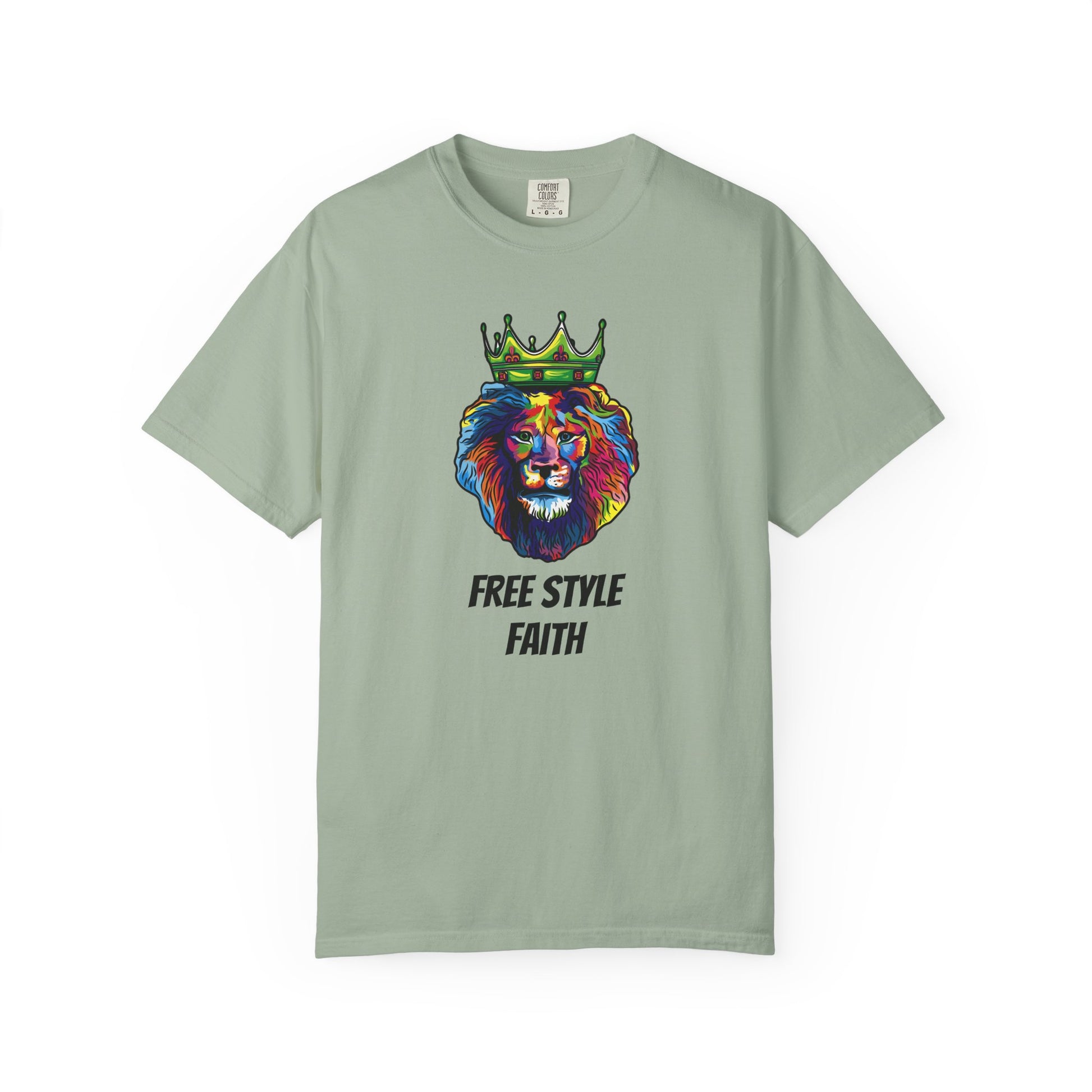 COLOR LION T-Shirt — "Free Style Faith" Colorful Tee - The Original