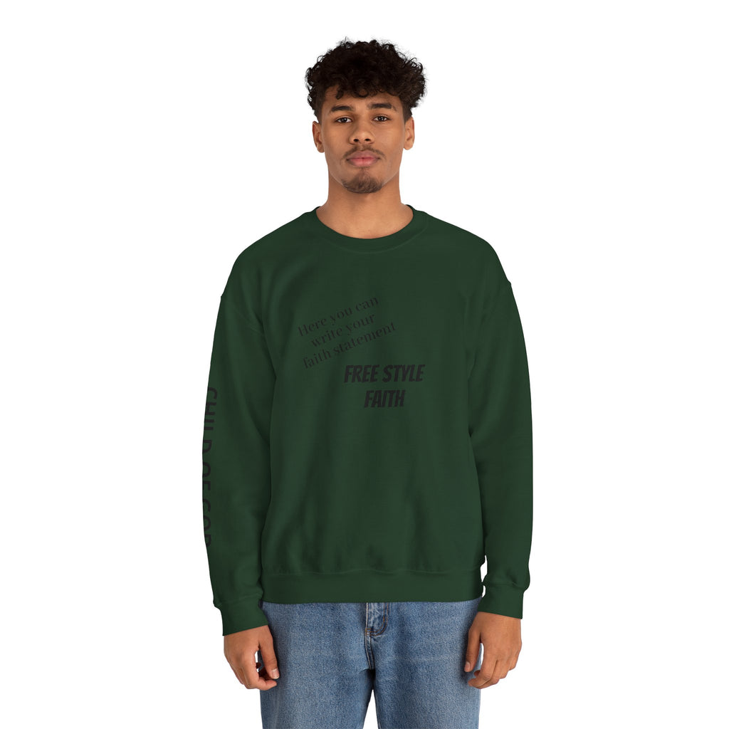 FREE STYLE FAITH Custom Christian Sweatshirt – The Original – faithwear – streetwear with purpose