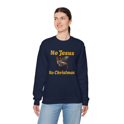 No Jesus No Christmas Crewneck Sweatshirt