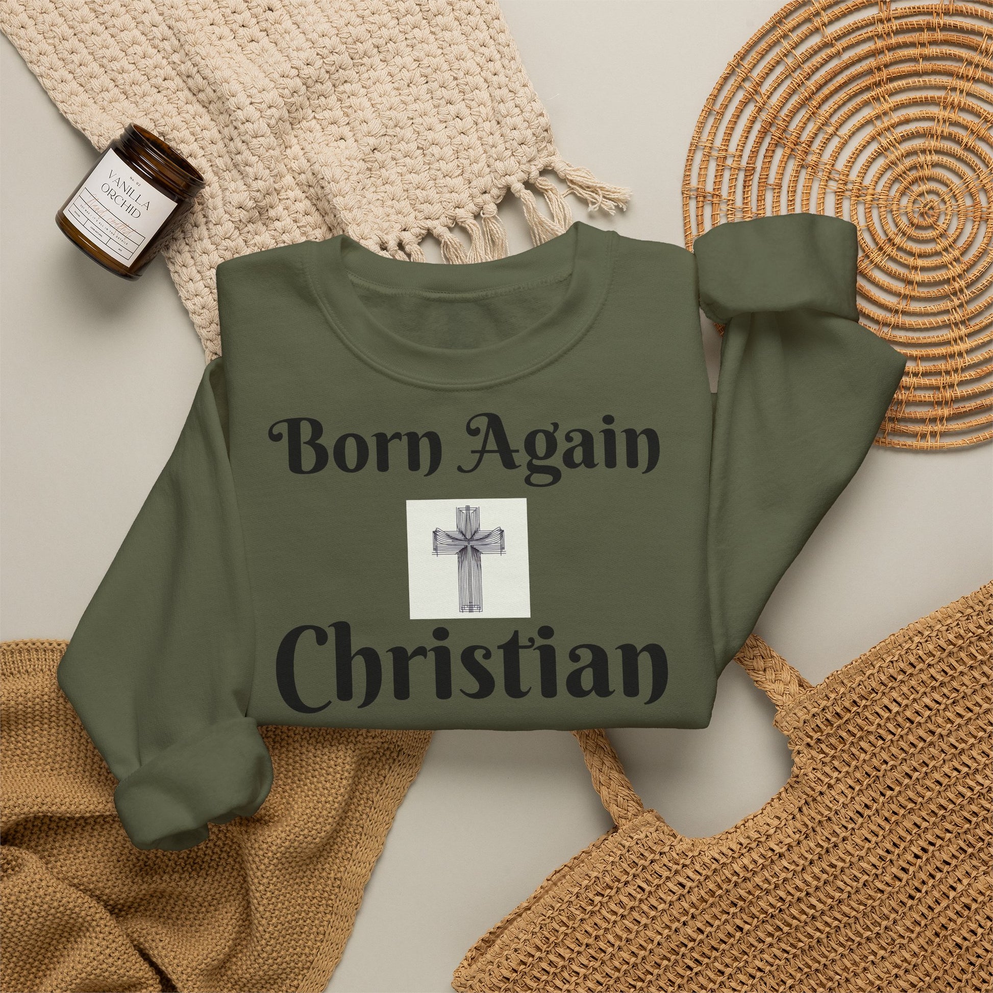 LÍNEAS ATREVIDAS: Nacido de Nuevo – Sudadera Cristiana Unisex | La Original