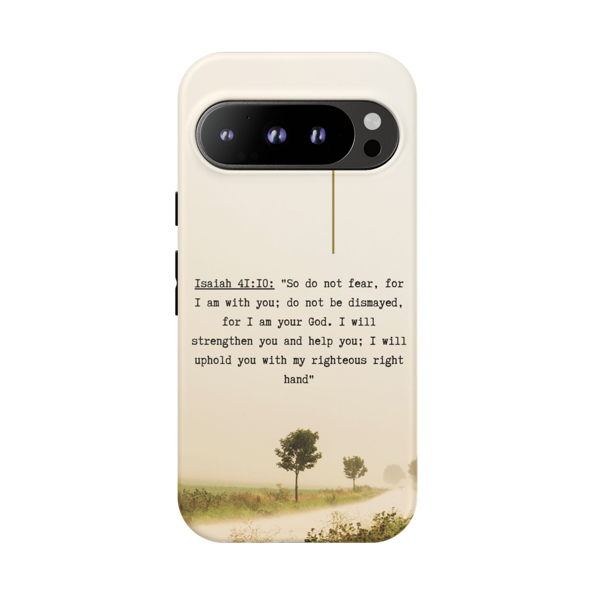 Christian Cross Phone Case with Isaiah 41:10 —The Original, Inspirational Protective iPhone Cover