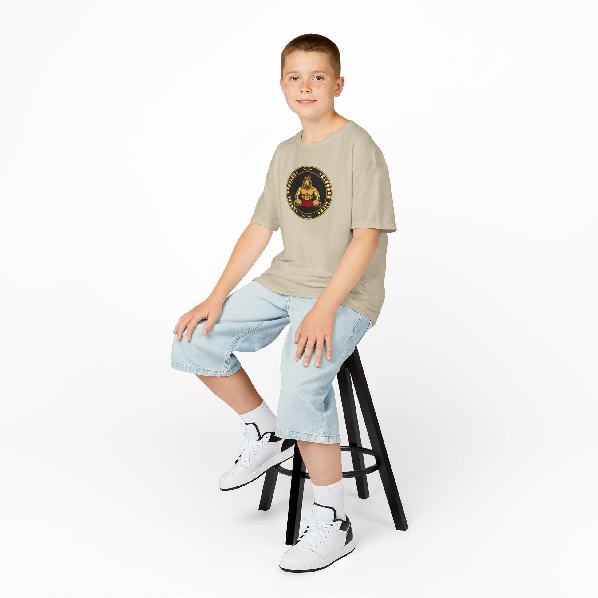  LOYAL MUSCLE LION ungdoms T-Shirt – The Original