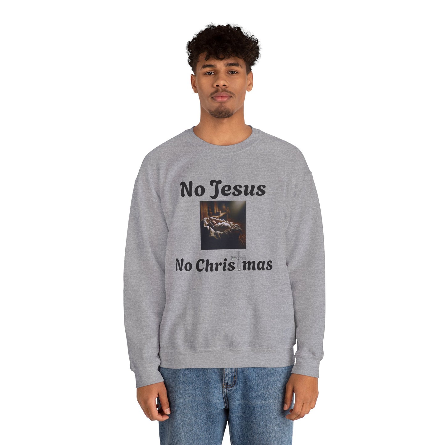 No Jesus No Christmas Crewneck Sweatshirt