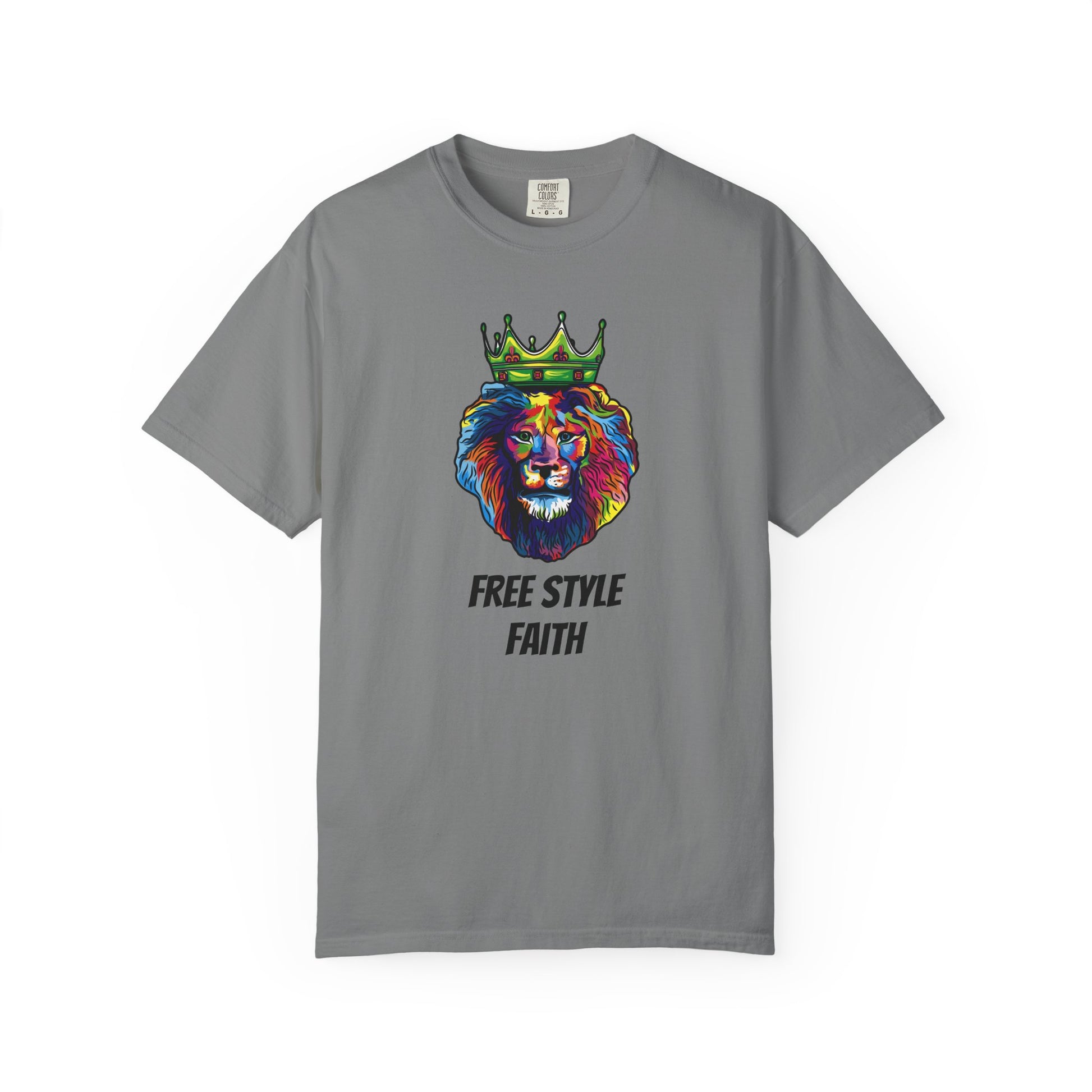 COLOR LION T-Shirt — "Free Style Faith" Colorful Tee - The Original