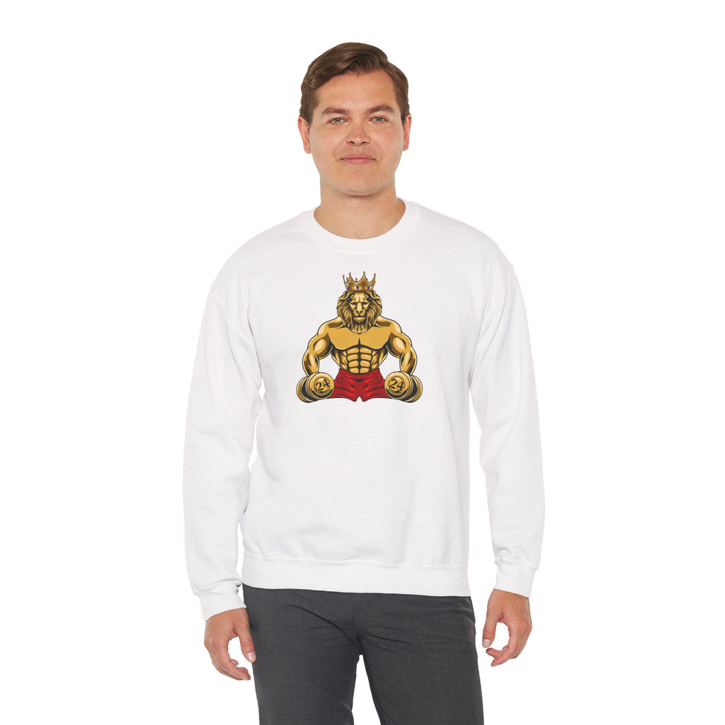 MUSCLE LION 24 Sweatshirt - be strong and courages through all seasons