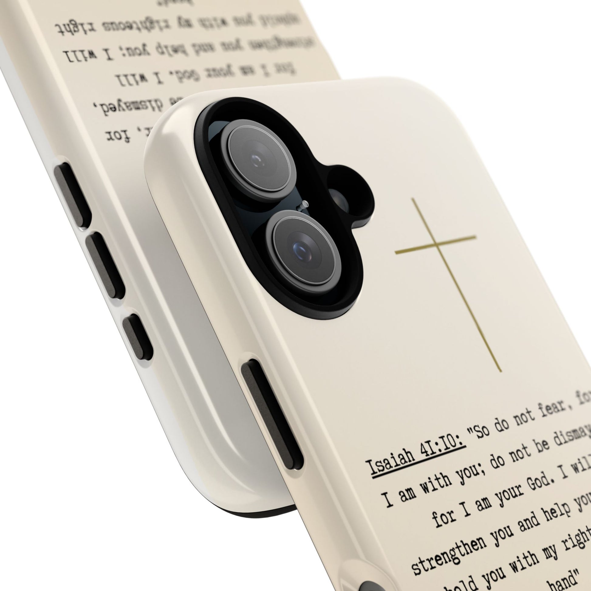 Christian Cross Phone Case with Isaiah 41:10 —The Original, Inspirational Protective iPhone Cover