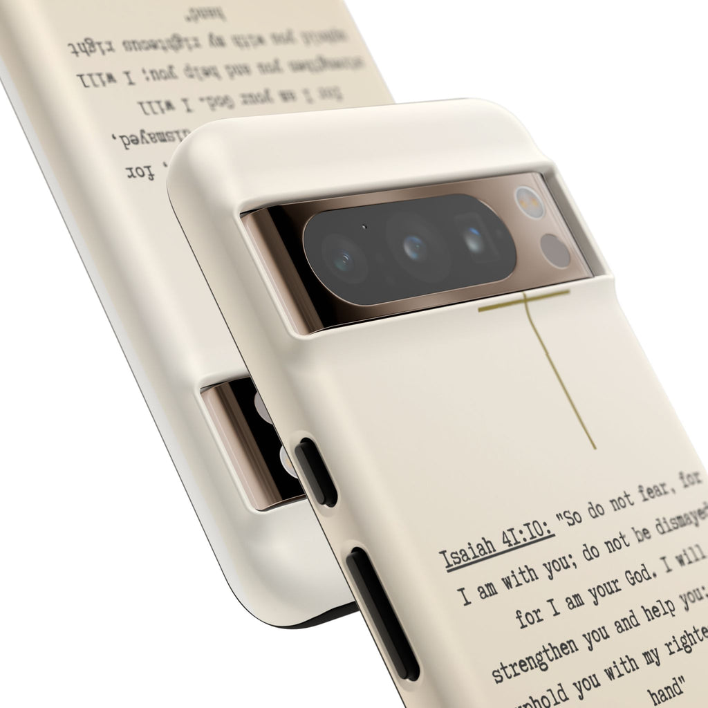 Christian Cross Phone Case with Isaiah 41:10 —The Original, Inspirational Protective iPhone Cover