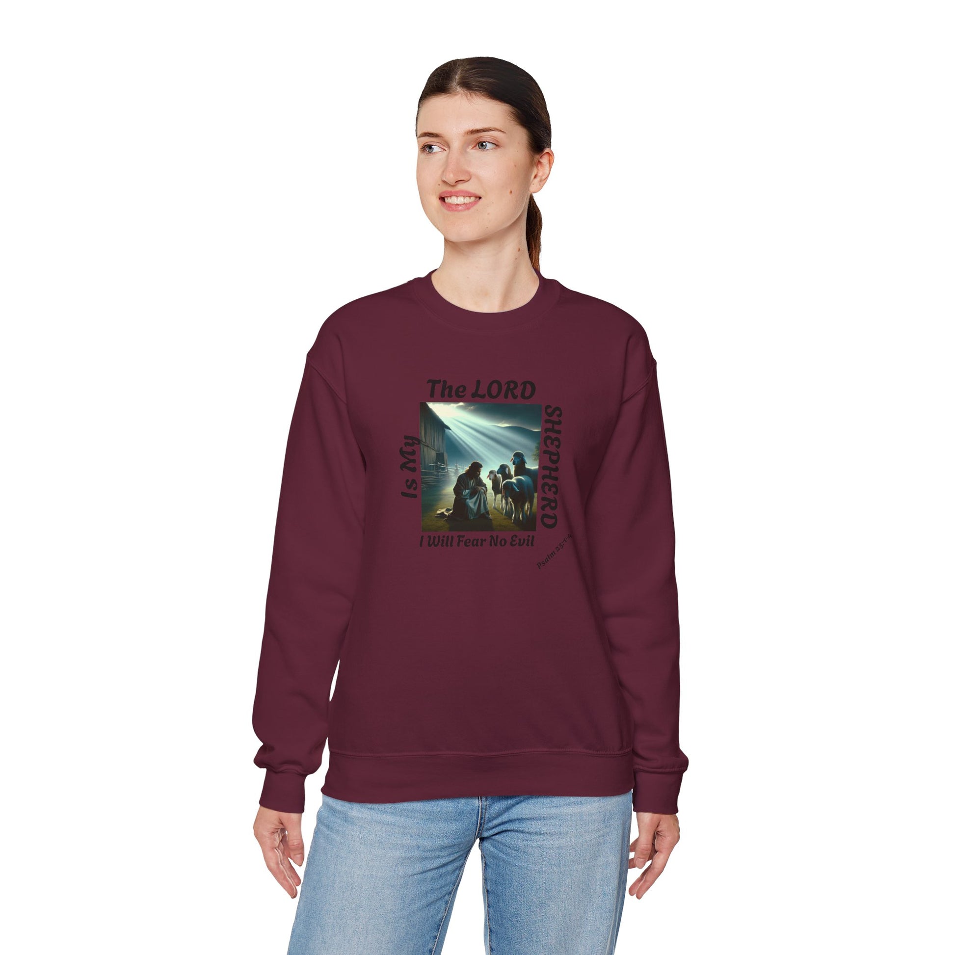 BOLD LINES: Herren er min hyrde – Kristen Unisex Sweatshirt | The Original - faithwear