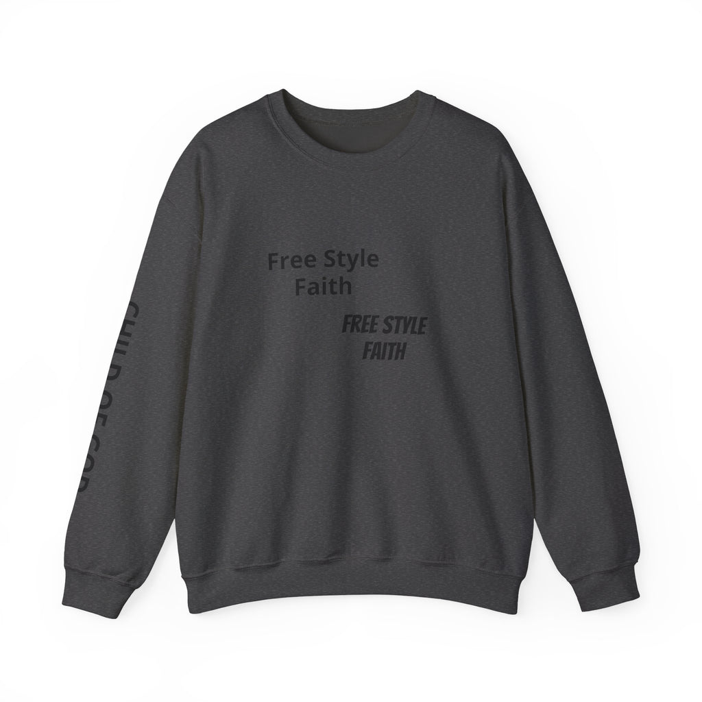 Faith Graphic Crewneck Sweatshirt — "Free Style Faith" Text  - The Original